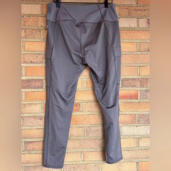 Zella tulip leg dove grey cargo style legging Large - Picture 6 of 7